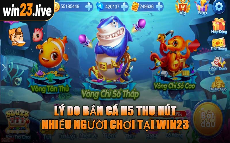 Lý Do Bắn Cá H5 Thu Hút Nhiều Người Chơi Tại WIN23